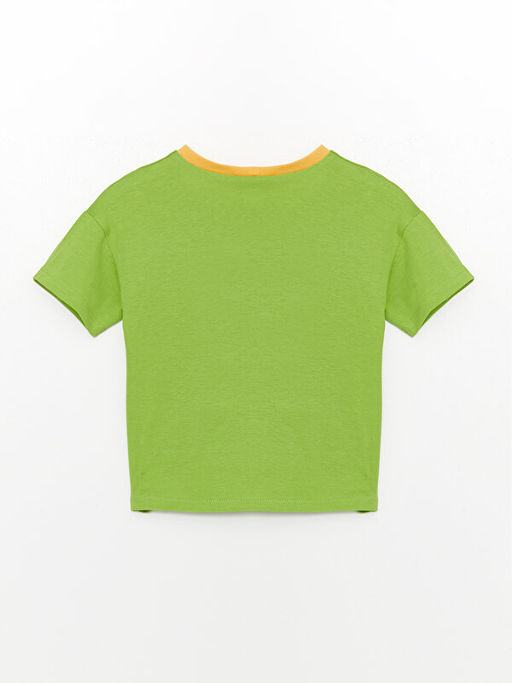 Bisiklet Yaka K?sa Kollu Bask?l? Erkek Bebek Ti??rt - Waikiki фото 2