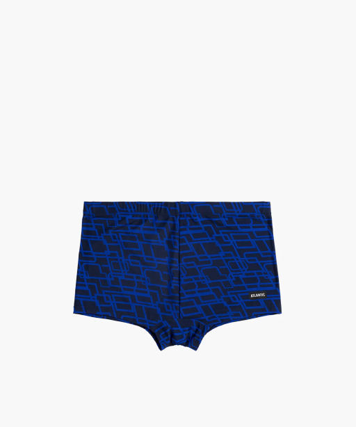 ATLANTIC KMS-316 Купальные шорты Prints темно-синий + голубой  фото 3