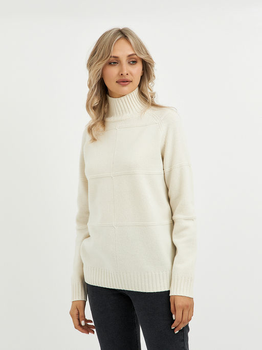 водолазка женская из шерсти в воротником стойка - Glenfield фото 4