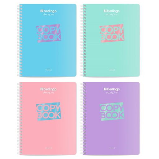 Тетрадь 96л. на спирали Berlingo "Haze" клетка (CBs_96400) soft-touch ламинация, блок 80г/м2