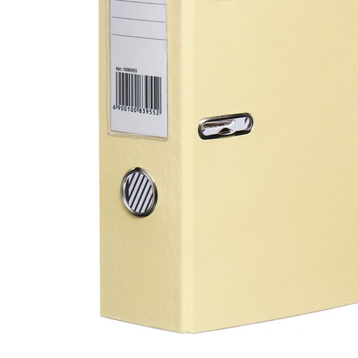 Пaпкa-регистратор А4 75мм Calligrata ламинированная, ваниль  фото 3