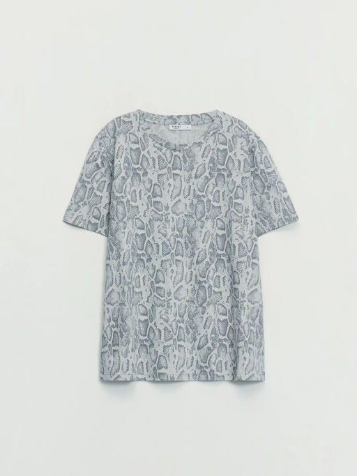 Футболка из хлопка с принтом / Zarina  фото 8