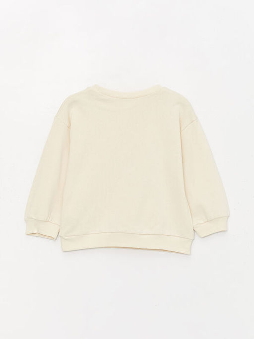 Bisiklet Yaka Bask?l? K?z Bebek Sweatshirt 3l? - Waikiki фото 3