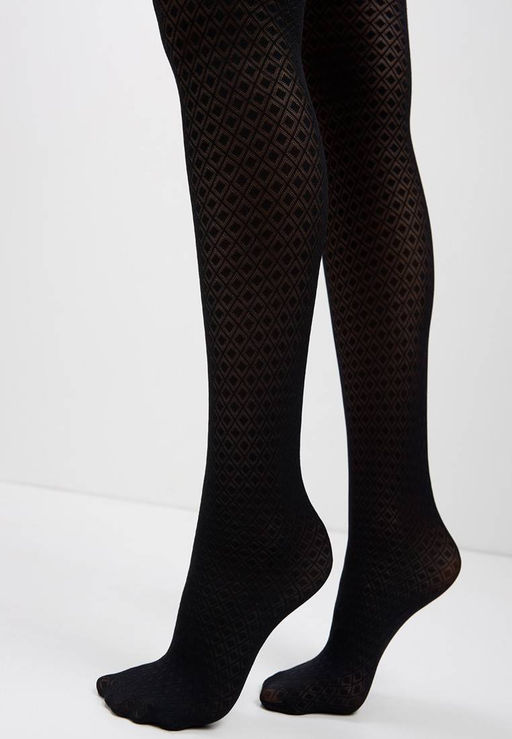 Колготки фантазийные CONTE ACCENT Колготки с рисунком nero  фото 2