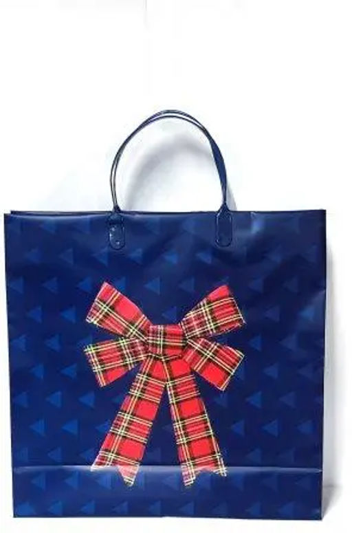 9372 Сумка пластик. BAM 194 (30x30см) средняя Новый Год *20