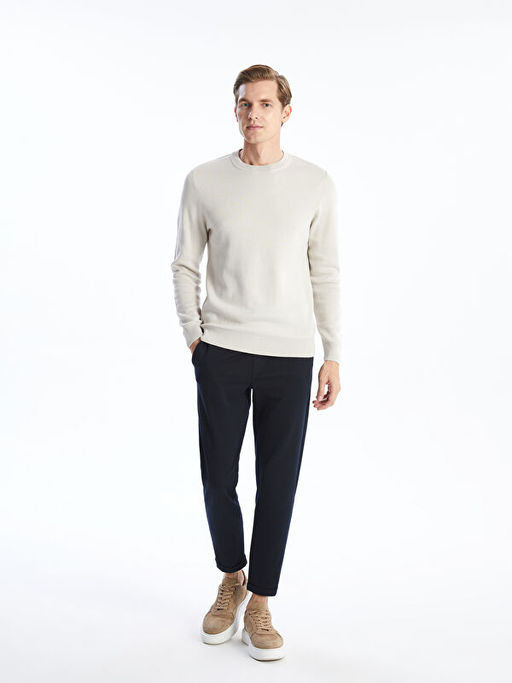 Bisiklet Yaka Erkek Triko Kazak