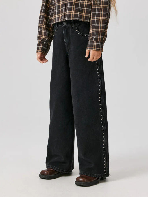 ACOOLA / Брюки джинсовые (утепленные) детские для девочек Zeya черный