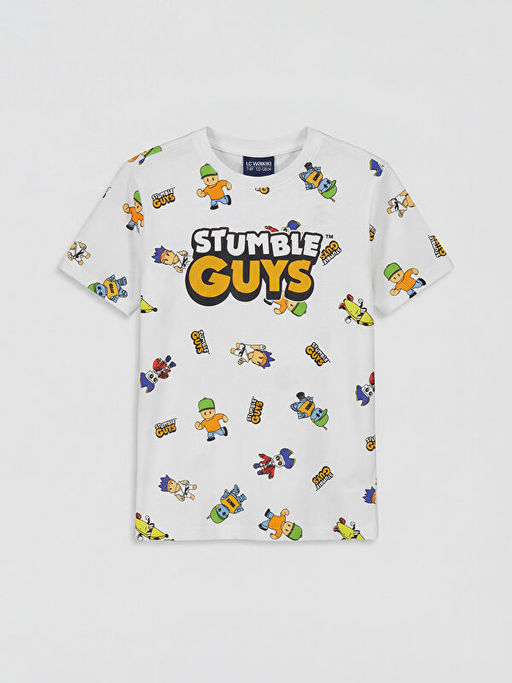 Пижама Stumble Guys с шортами и принтом для мальчиков