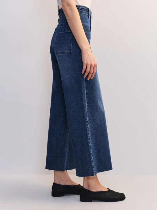 Джинсы укороченные с высокой посадкой ZR2604092323-103 / Zarina