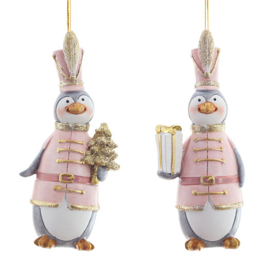 Фигурка декоративная подвесная "Пингвин", L5 W4,5 H12 см, 2в.