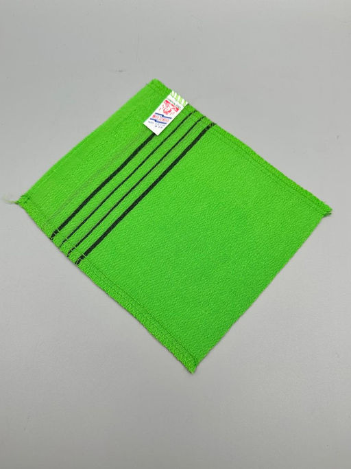 Bath Towel Мочалка-варежка для душа с пилинг-эффектом, однослойная, зелёный