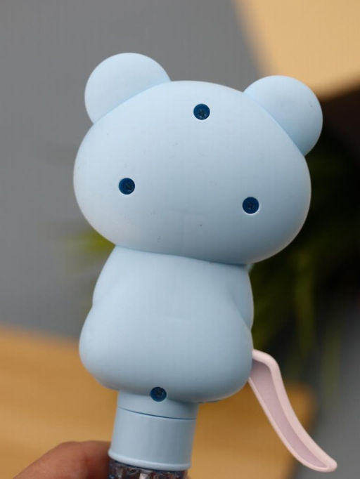 Портативный механический ручной вентилятор Interesting kitty, blue