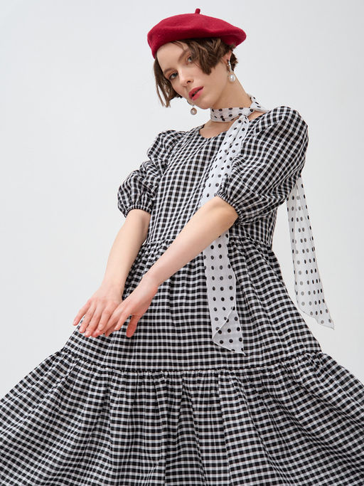 Платье с рукавами-буфами OD-789-3 - Tantino фото 8