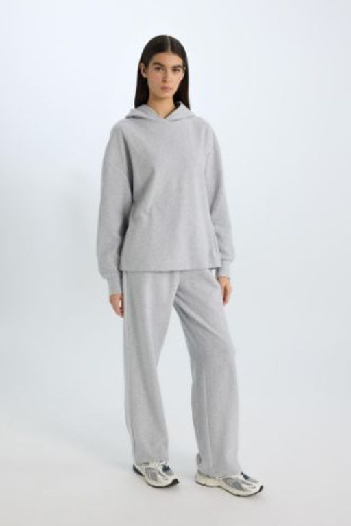 Wide Leg Genis Bol Paca Beli Lastikli Bagc?kl? Basic Duz Cepli Pantolon