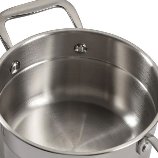 1272 GIPFEL Кастрюля GALA 16х9см/1,5 л со стеклянной крышкой, с индукционным капсульным дном. Материал: нерж. сталь 18/10. Толщина: 0,7мм / 4мм  фото 6