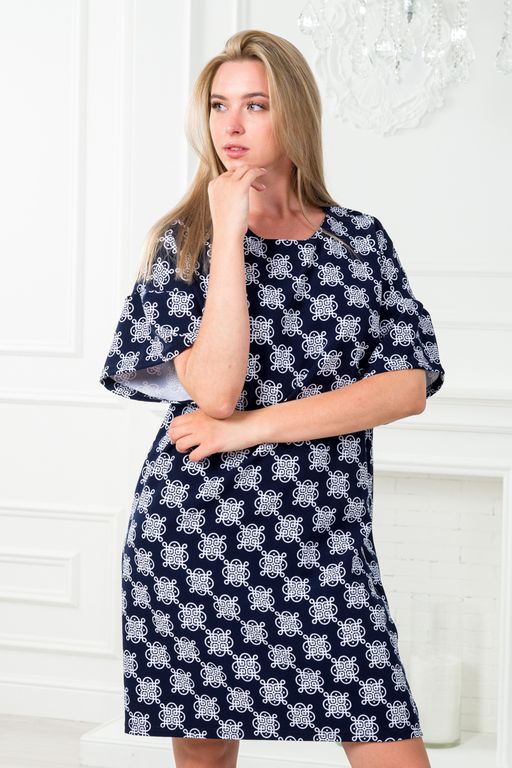 Платье женское из барби Барбара 2 вензель на синем - Амадэль фото 17