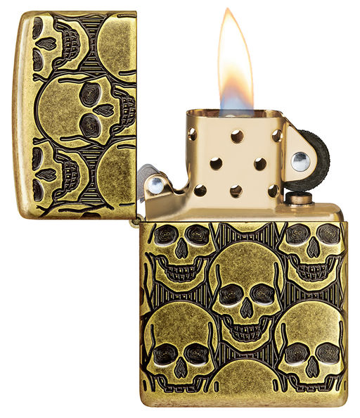 Зажигалка ZIPPO Armor® Ухмыляющиеся черепушки | Cackling Cranium 46302  фото 3