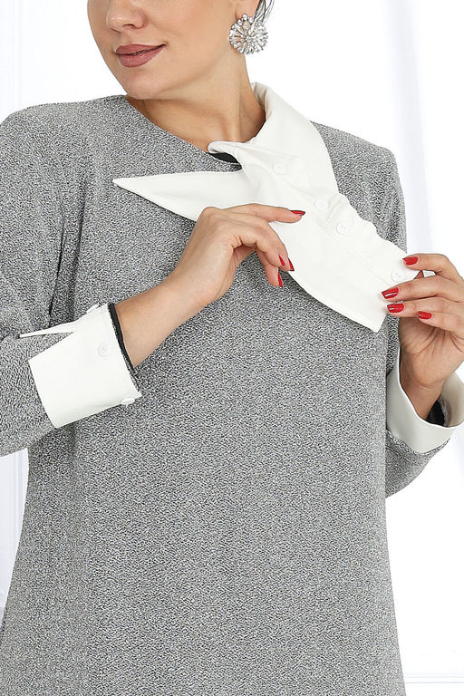 Платье Ninele 6036 серебро фото 15