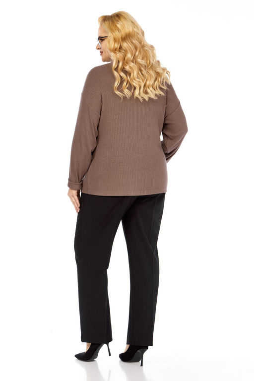 Джемпер Элль стиль 2428-Р кофе