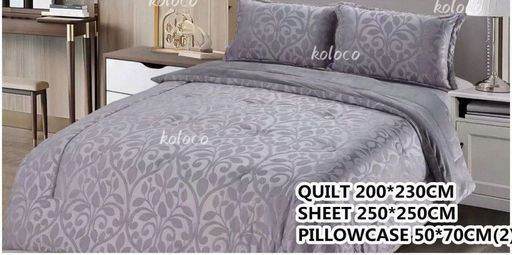 Одеяло с простыней и наволочками Koloco 08-806A Серый