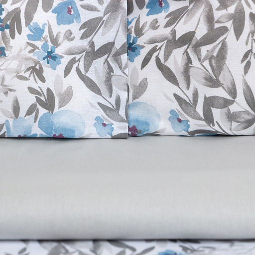 Постельное бельё Этель евро Фиалки 200х217, 220х240, 70х70-2 шт, бязь, 125 г/м2  фото 9