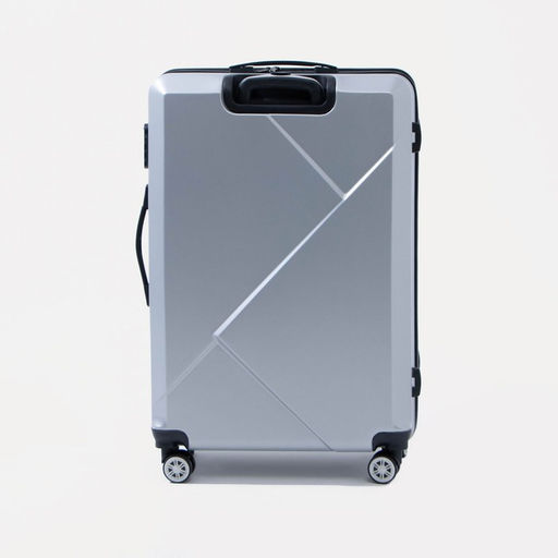 Чемодан большой 28, кодовый замок, цвет серебристый - Simaland фото 5