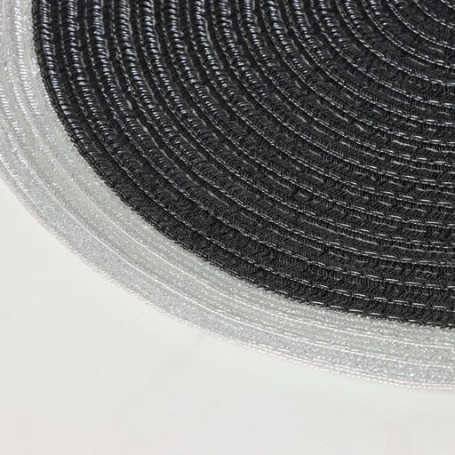 Цена за 10 шт. Салфетка сервировочная на стол Доляна Лана, d=38 см, цвет чёрный  фото 2