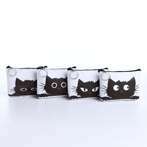 Цена за 2 шт. Кошелёк детский «Котики», маленький, монетница, МИКС