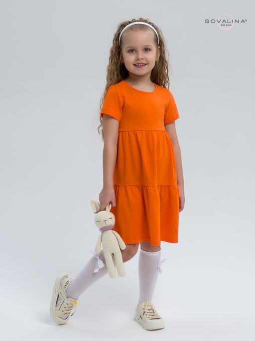 Платье Тия оранжевая - Sovalina фото 6
