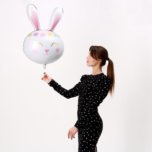 Шар фольгированный 32 Белый кролик - Страна карнавалия фото 2