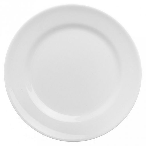 Тарелка мелкая фарфоровая д170мм, форма "Идиллия", белье (Беларусь)