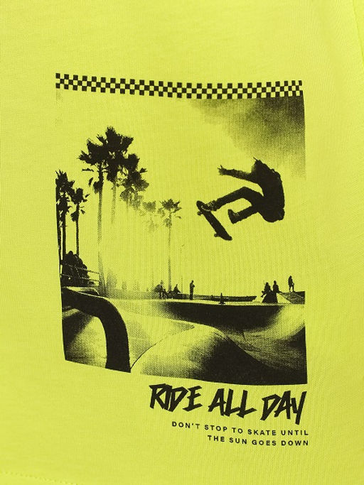 CRB wear/CSJB 63804-36-405 Футболка для мальчика,лайм/Ex.Cherubino  фото 5