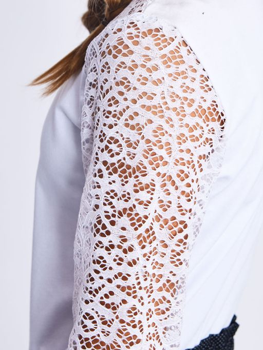 Блузка белый 202230530 - Nota bene фото 15