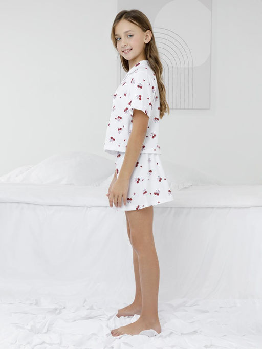 МП 1667/белый Н254 пижама для дев