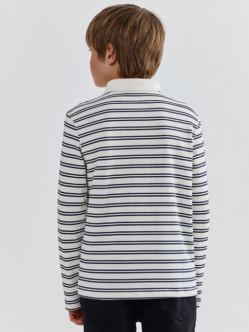 Поло для мальчиков в полоску - Mark formelle фото 3