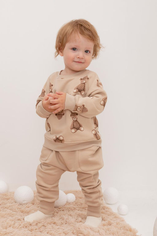 Crockid _ КР 400593/темно-бежевый к410 брюки для мал