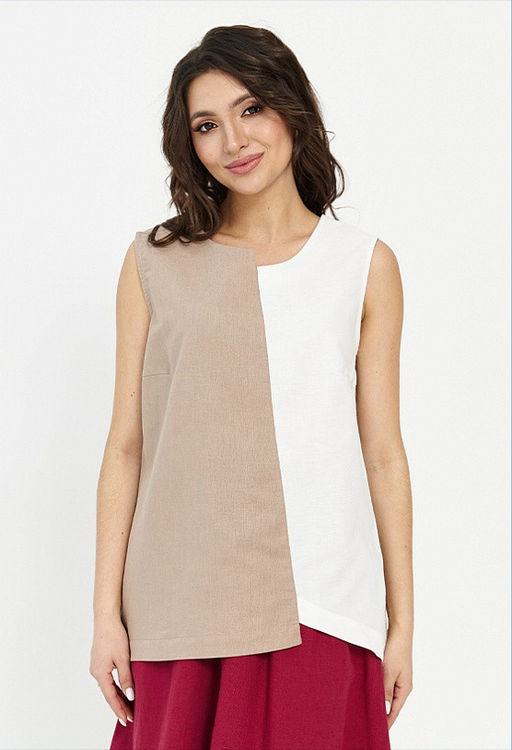 Блузка из 100% льна премиального качества Бостон - Vals фото 2