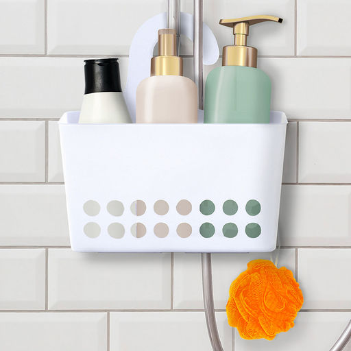 Контейнер навесной пластмассовый 24х9,5х26см, универсальный, с крючком, белый (Россия) - Домашняя мода фото 8