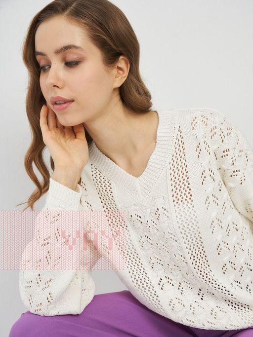 Джемпер женский 5221-41233. 796 молоко