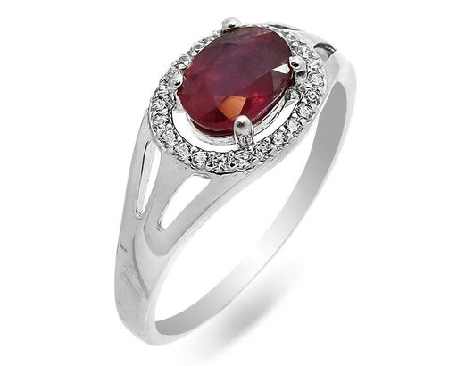 Кольцо из серебра рубин корунд, SL-RIC7