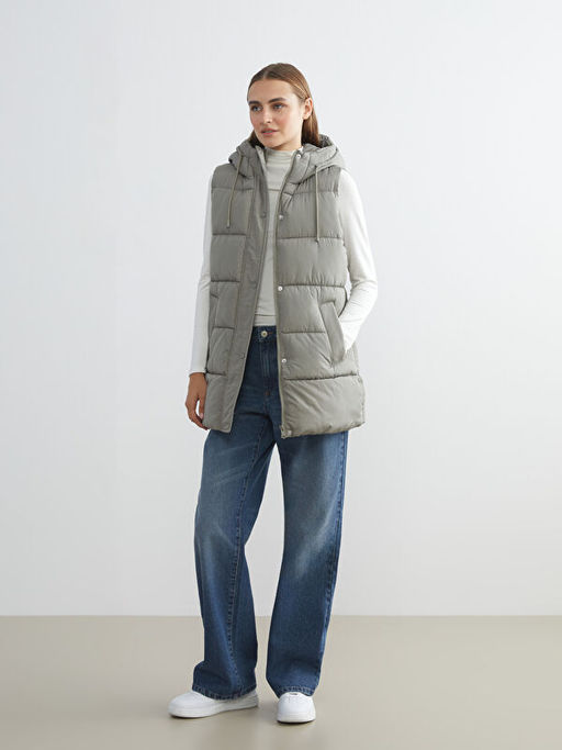 Kap??onlu Kad?n ?i?me Yelek