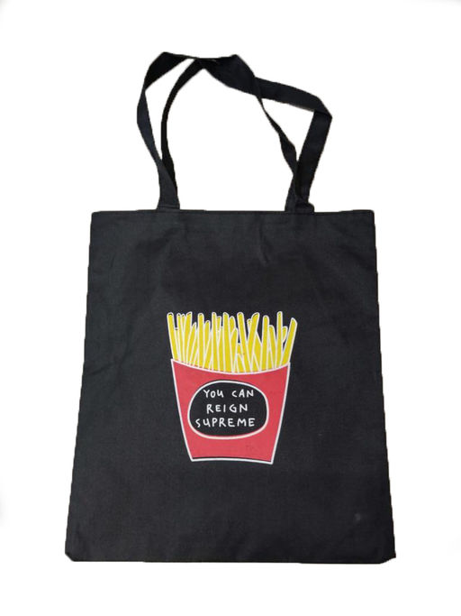 Сумка шоппер черная с цветными принтами в ассортименте - Storyland фото 5