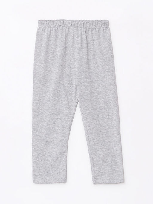 Bisiklet Yaka Uzun Kollu Bask?l? K?z Bebek Pijama Tak?m - Waikiki фото 3