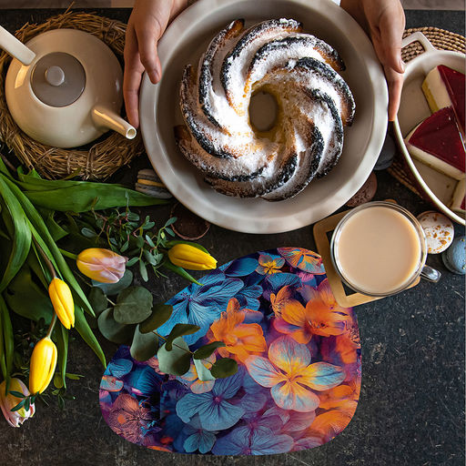 Сервировочная салфетка капля 45х35,5см Цветы (Россия) - Домашняя мода фото 5