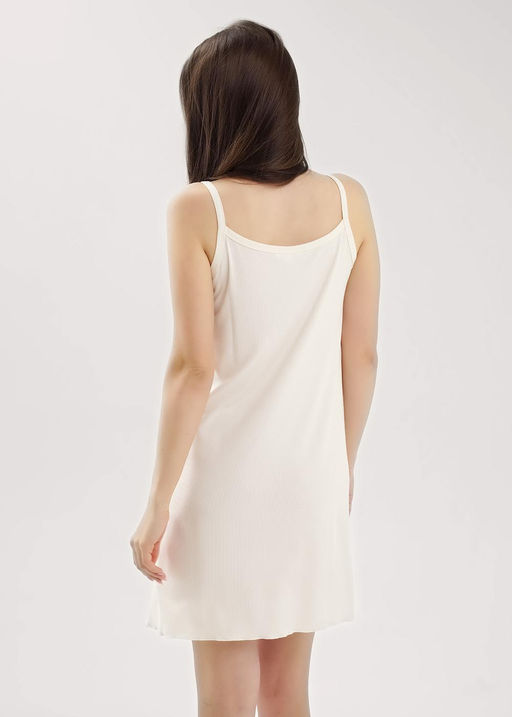 CLE LS025 Сорочка ночн. жен. База кашкорсе молочный - Clever wear фото 4