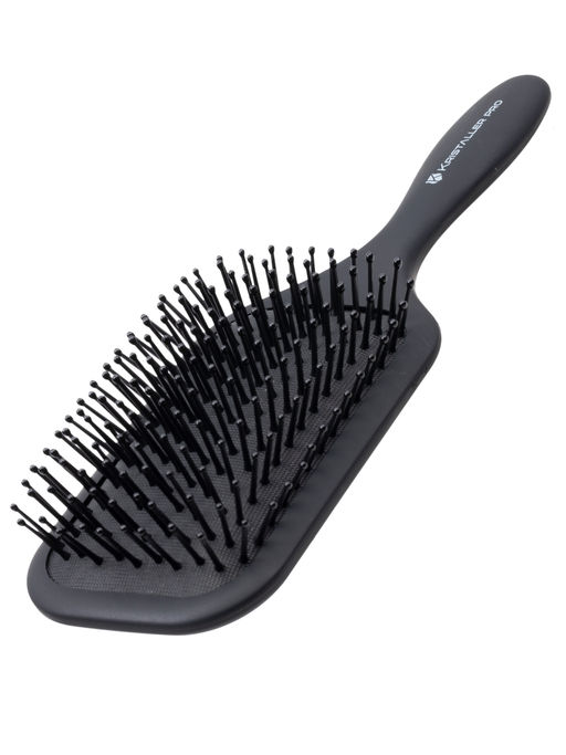 Kristaller Расческа для волос массажная C67-X, нейлоновые штифты, черный