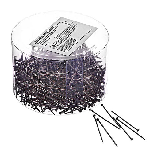 Цена за 12 шт. Булавки цельнометаллические Calligrata, 25 мм, 150 штук, гвоздики