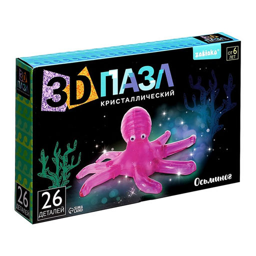 3D пазл Осьминог, кристаллический, 26 деталей - Zabiaka фото 5