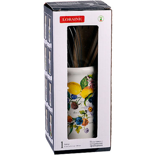 60158 Подставка с кухонными приборами Лесные ягоды с лимонами дол/дер/жел LR (х36) - Mayer&boch фото 3