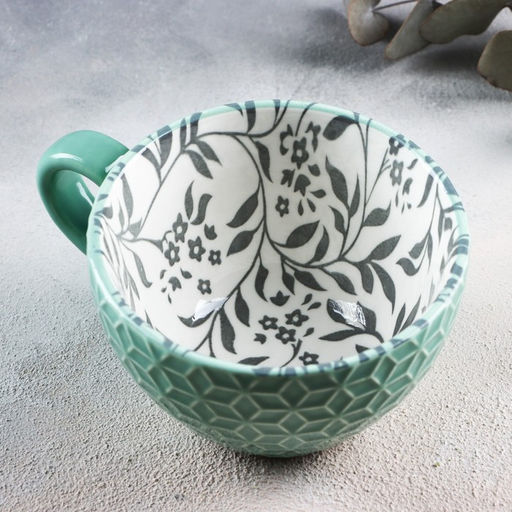 Кружка керамическая «Листья», 290 мл